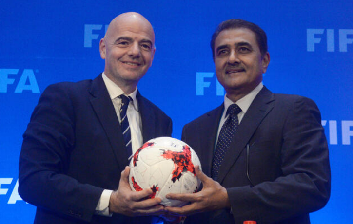 FIFA boss with AIFF President