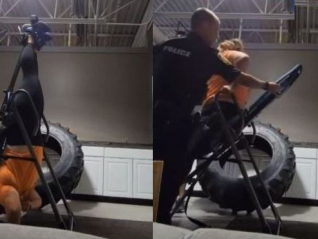 Woman gets stuck upside down in the gym, uses smartwatch to call 911