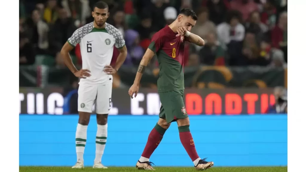 Portugal vs. Nigeria in a FIFA World Cup 2022 warm-up match
