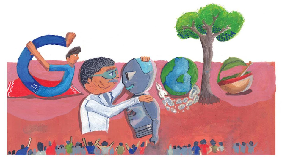doodle for google - shlok Mukherjee
