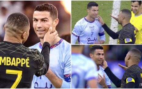 Mbappe wins hearts as PSG star inspects 'idol' Ronaldo's bruise during thrilling friendly against Riyadh XI