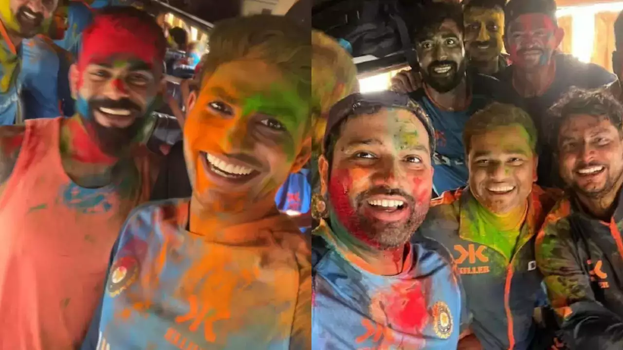 Here is how Indian players and their partners celebrated Holi in 2023, from Kohli to Chahal